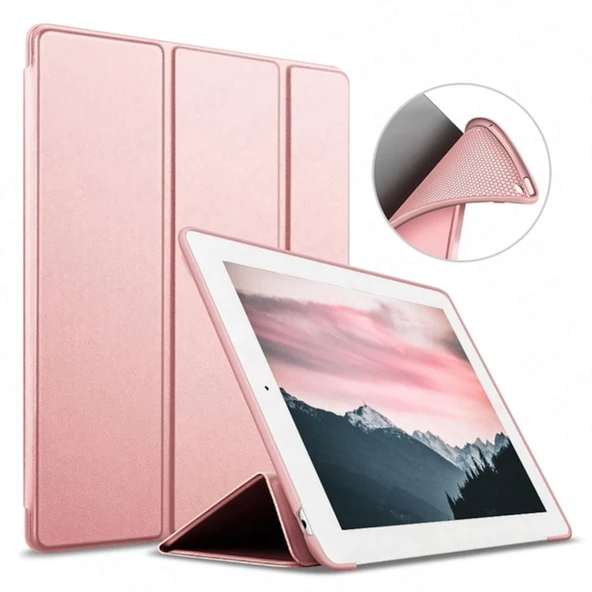 Apple iPad 5. Nesil 9.7" Kılıf Arkası Silikon Smart Case A1822 A1823 - 11