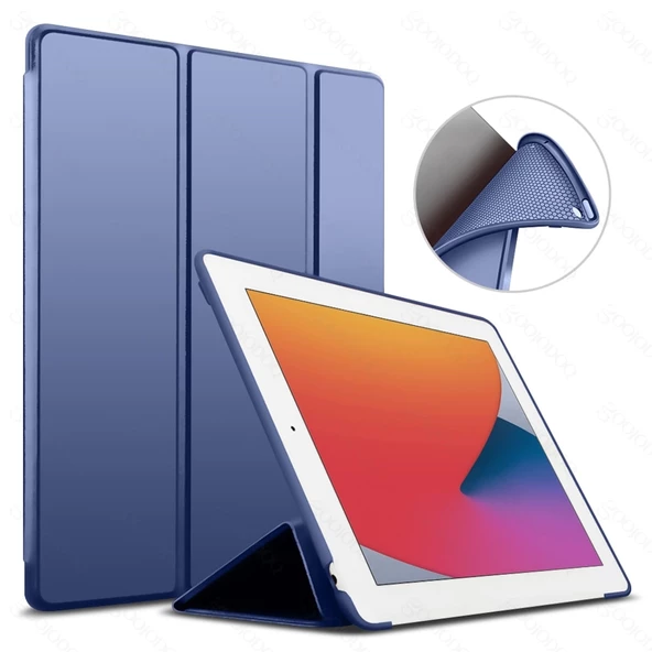 Apple iPad 5. Nesil 9.7" Kılıf Arkası Silikon Smart Case A1822 A1823 - 10