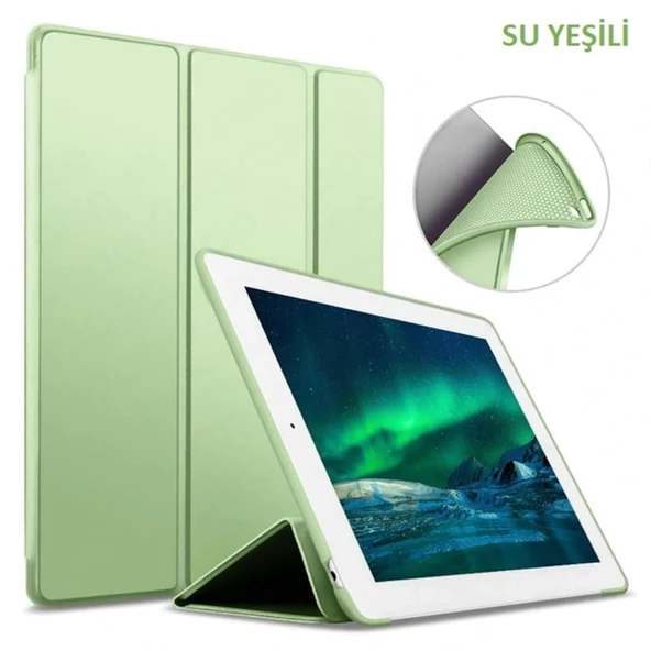 Apple iPad 5. Nesil 9.7" Kılıf Arkası Silikon Smart Case A1822 A1823 - 6