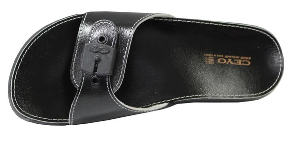 Ceyo 6500 Minelli Siyah Ortapedik Bayan Terlik & Sandalet - 4