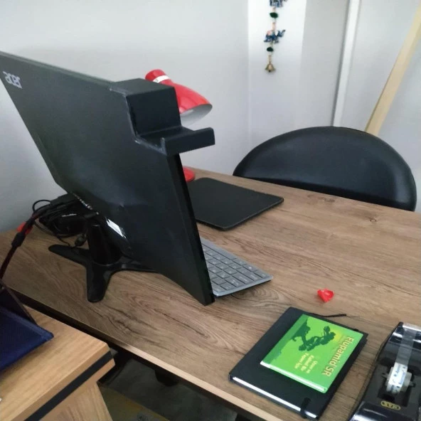 Monitor Takılan Oyuncu Kulaklık Standı Gamer Headset Stand Kulaklık Tutucu Askısı - 9