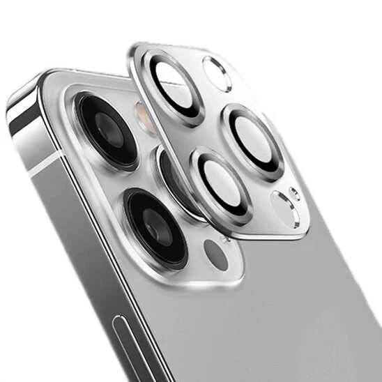 Vendas iPhone 13 Pro Max Lins Serisi Metal Çerçeveli Cam Kamera Lens Koruyucu