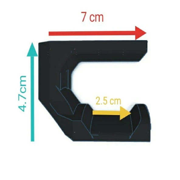 Masaya Takılan Oyuncu Kulaklık Standı Gamer Headset Stand Kulaklık Tutucu Askısı - 7