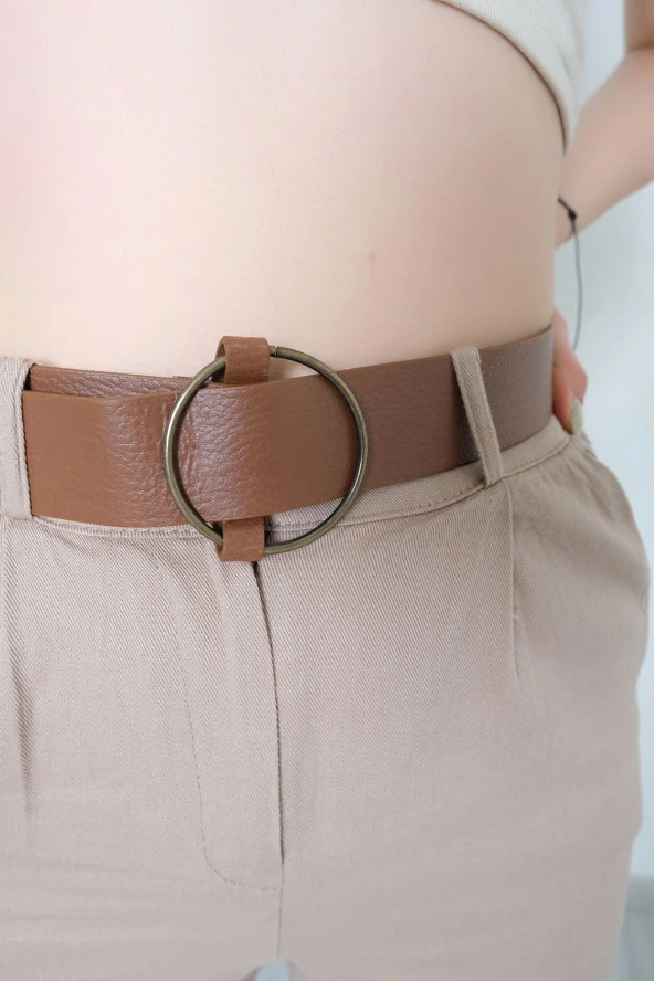 Kemerli Gabardin Pantolon Açıkvizon - 4