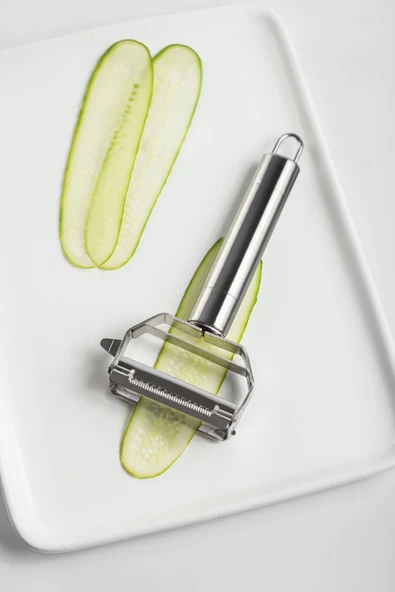Paslanmaz Çelik Sebze Meyve Julyen Soyucu & Doğrayıcı 17 Cm - 3