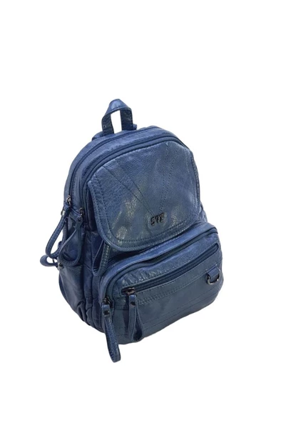 Y.S.Deri Mini Boy Kadın Sırt Çantası Vegan Deri Bayan Çantası 27*20 Cm Yumuşak Yıkama Suni Deri - Resim 10