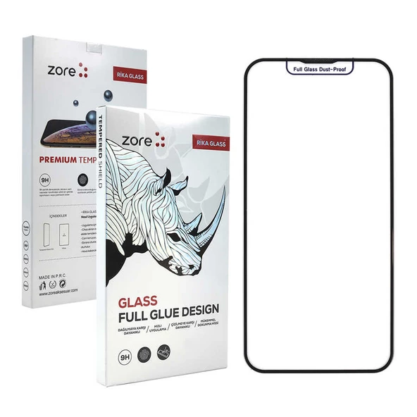 Vendas iPhone 13 Mini Full Glass Anti-Dust Ahize korumalı Cam Ekran Koruyucu - 8