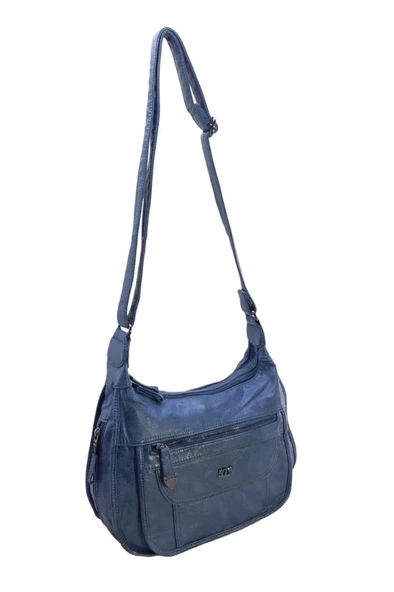 Y.S.Deri Çapraz Askılı Kadın Postacı Çanta Çok Cepli Vegan Deri Bayan Omuz Çantası 30*19 Cm - 7