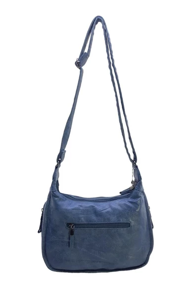 Y.S.Deri Çapraz Askılı Kadın Postacı Çanta Çok Cepli Vegan Deri Bayan Omuz Çantası 30*19 Cm - 9