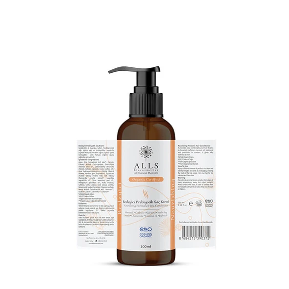 Alls Biocosmetics Organik Besleyici Prebiyotik Saç Kremi 100 ml - Resim 2