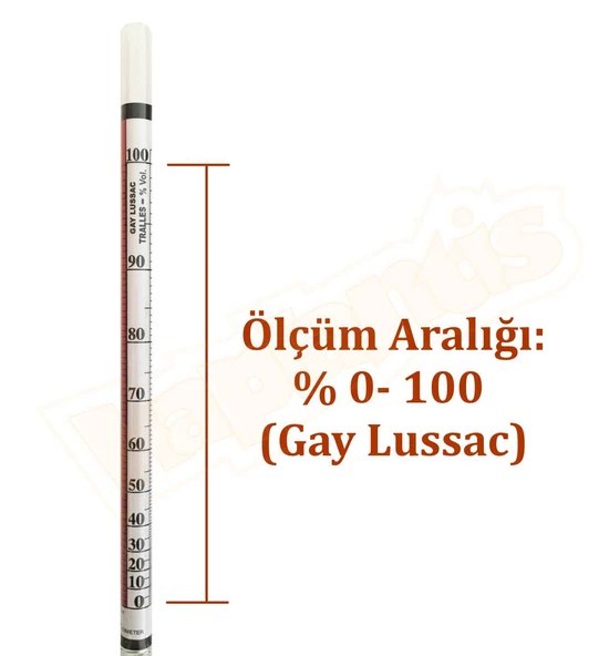 Eurodensimeter 0-100 20C Alkolmetre - 5