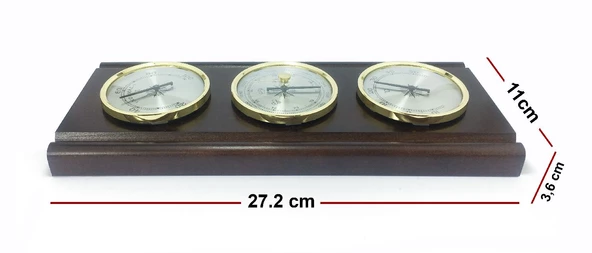 TFA Ahşap Analog Hava İstasyonu Sıcaklık Nem Basınç - 5