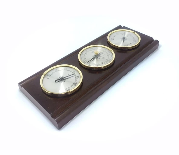 TFA Ahşap Analog Hava İstasyonu Sıcaklık Nem Basınç - 4