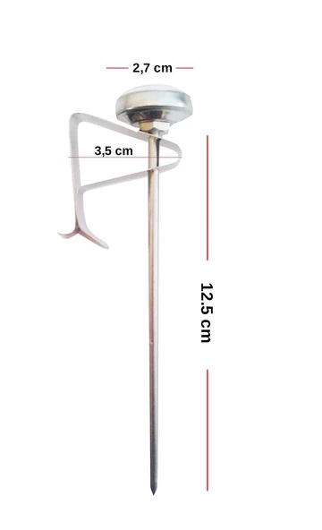 AEK-Tech Barista Paslanmaz Süt Termometresi - 6