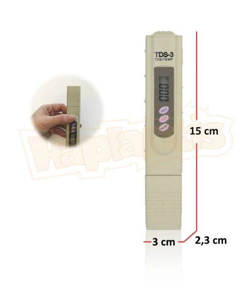 AEK-Tech TDS-3 Tds Metre Toplam Çözünmüş Tuz Ölçer - Resim 2