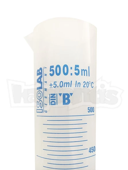 ISOLAB 500ml Plastik Mezür Mavi Skala - 2