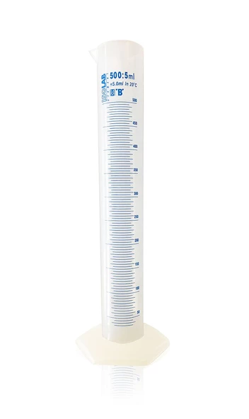 ISOLAB 500ml Plastik Mezür Mavi Skala