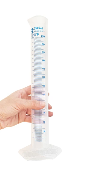 ISOLAB 250ml Plastik Mezür Mavi Skala - 5