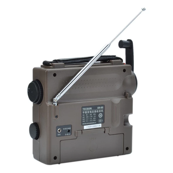 Tecsun GR-88 El Şarjlı Kurmalı Dünya Radyosu Fener Acil Durum - 2