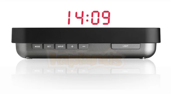 TFA Kırmızı Hologramlı 3D Masaüstü Saat - 3