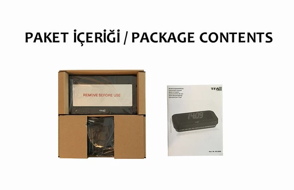 TFA Kırmızı Hologramlı 3D Masaüstü Saat - 6