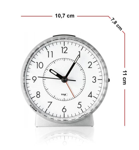 TFA Analog Görünümlü Elektronik Alarmlı Masa Saati - 5
