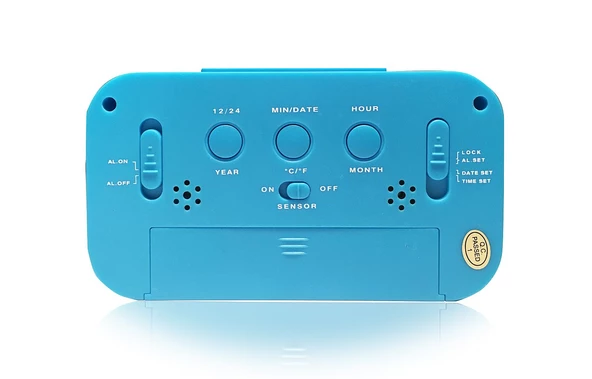 Diwu Optik Masaüstü Saat Takvim Termometre Mavi - 4