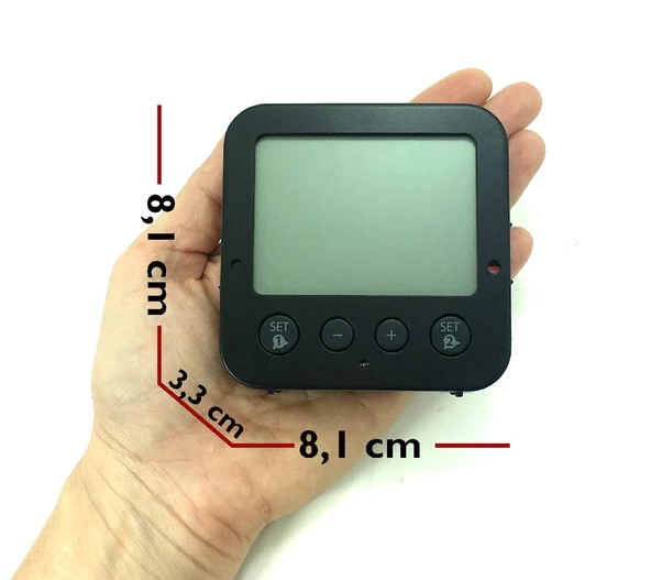 TFA Bingo Işık Sensörlü Ekran Aydınlatmalı Alarmlı Dijital Saat - 5