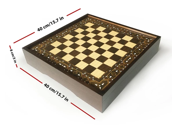 Star Vip Satranç Takımı Sedef Büyük Boy - 4