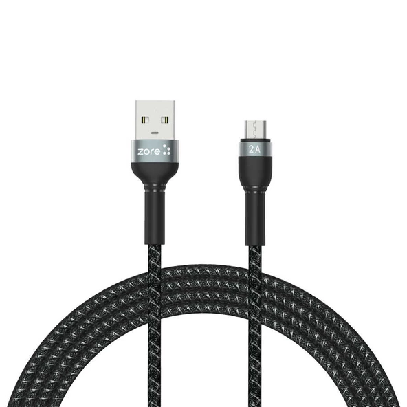 Vendas Micro Usb Zore Shira Serisi 2 Metre 2A Çıkışlı Data ve Şarj Kablosu