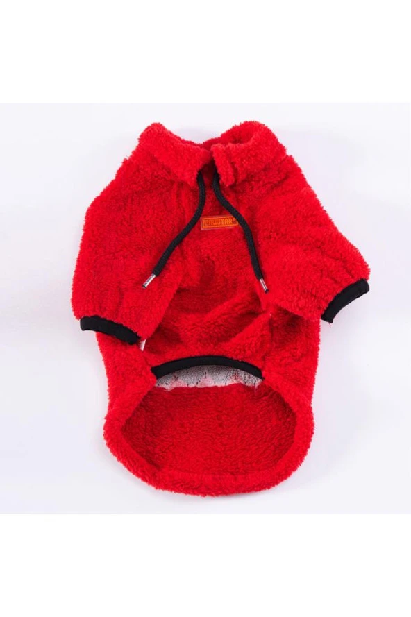 Pawstar Kedi ve KÜÇÜK Köpek Red Just Sweat M Sırt28cm Göğüs41cm Boyun26cm - 4