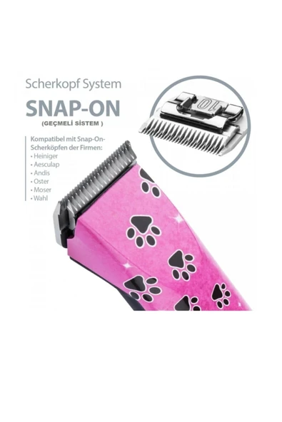 Heiniger Saphir Pink İki Akülü Evcil Hayvan Kırkma Makinesi - 3