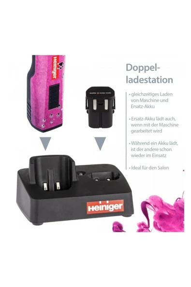 Heiniger Saphir Pink İki Akülü Evcil Hayvan Kırkma Makinesi - 2