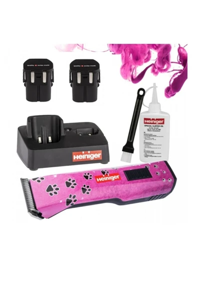 Heiniger Saphir Pink İki Akülü Evcil Hayvan Kırkma Makinesi - 1