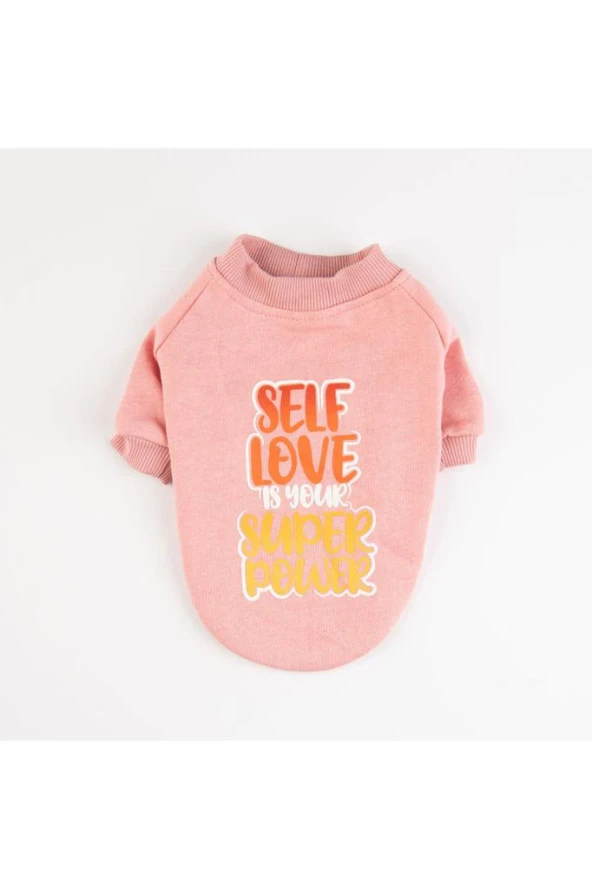 Pawstar Köpek Pink Power Sweat Large Sırt33cm Göğüs46cm Boyun30cm - Resim 3