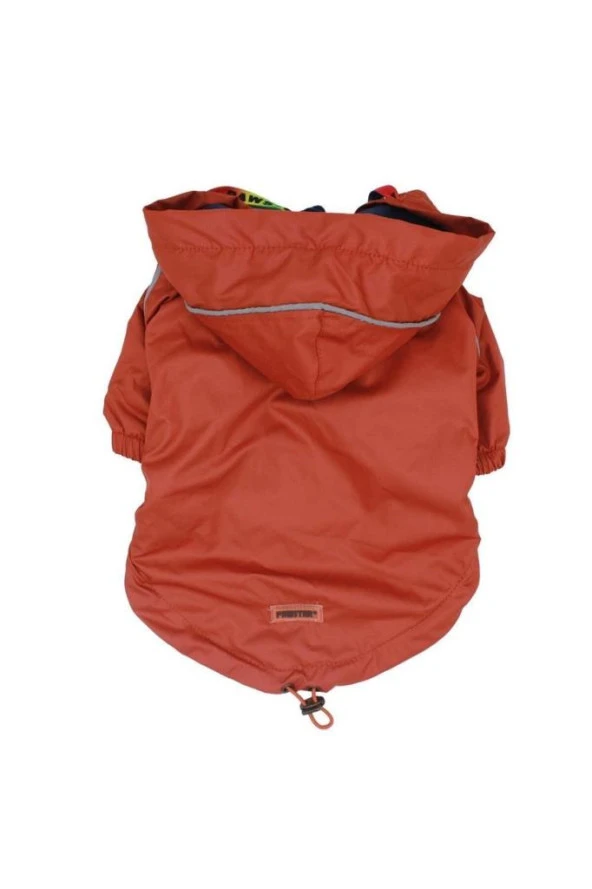 Pawstar Kedi ve KÜÇÜK Köpek Turuncu Pluvia Yağmurluk L Sırt33cm Göğüs46cm Boyun30cm