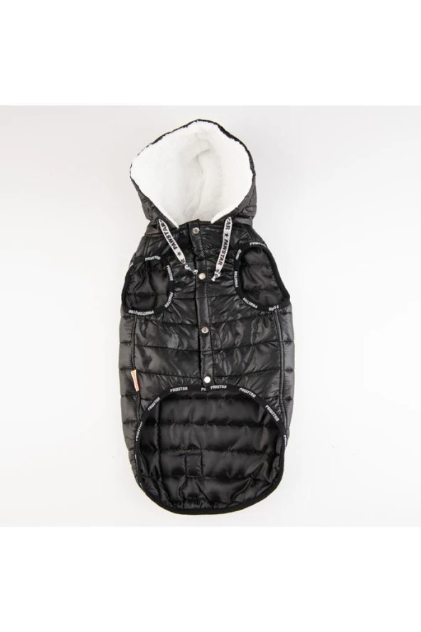 Pawstar Köpek Siyah Railway Yelek 2XLarge Sırt43cm Göğüs58cm Boyun38cm - 5