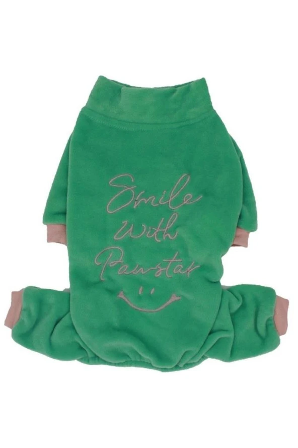 Pawstar Kedi ve KÜÇÜK Köpek Mint Smile Tulum M Sırt28cm Göğüs41cm Boyun26cm - 3