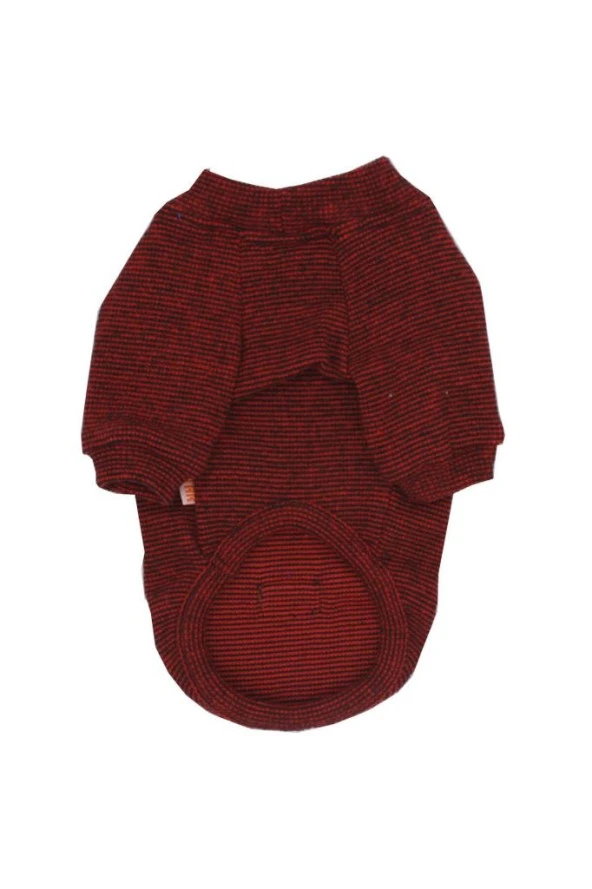 Pawstar Kedi ve KÜÇÜK Köpek Kırmızı Triko Sweat M Sırt28cm Göğüs41cm Boyun26cm - 2