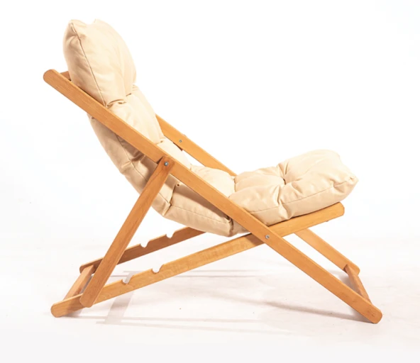 Grande Home Kademeli Ahşap İkili Şezlong Sehpa Takımı - 6