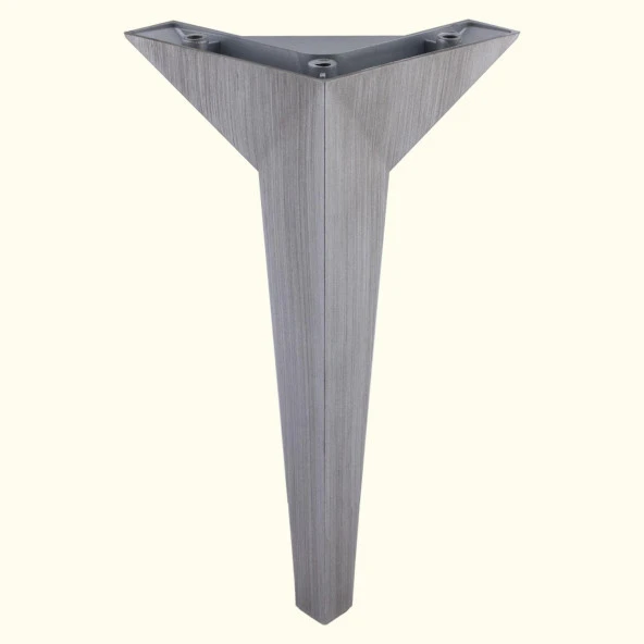 Mobilya Kanepe Sehpa TV Ünitesi Baza Koltuk Ayağı Çekyat Saten Gri Eskitme 18 cm Ayak - 4