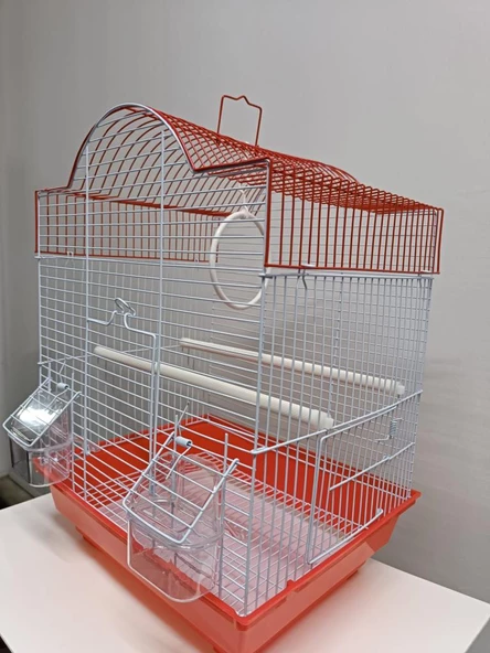 Netx Kırmızı Kuş Kafesi 34.5X28X45.5 CM H89205-R - 3