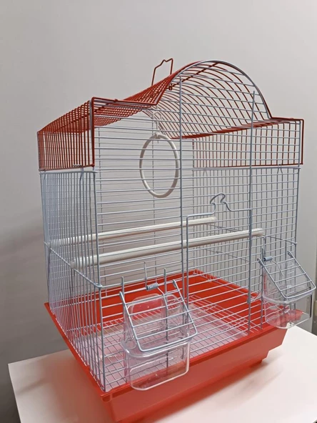 Netx Kırmızı Kuş Kafesi 34.5X28X45.5 CM H89205-R - 2