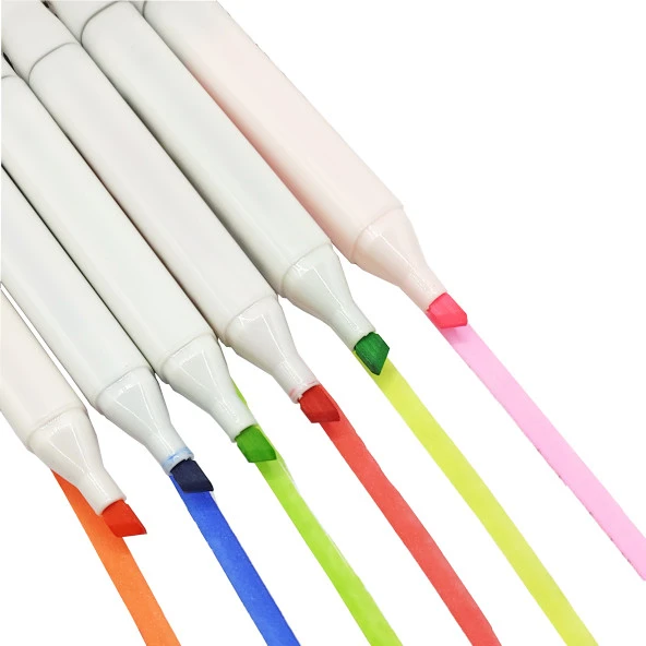 Çift Taraflı Profesyonel 24'lü Marker Boya Kalem Seti Marker Boya Kalemi 24'lü - Çantalı - Resim 5