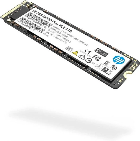 HP EX900 Plus 35M34AA 1TB 3400/2600MB/S 3D Nand M.2 Pcıe Nvme SSD