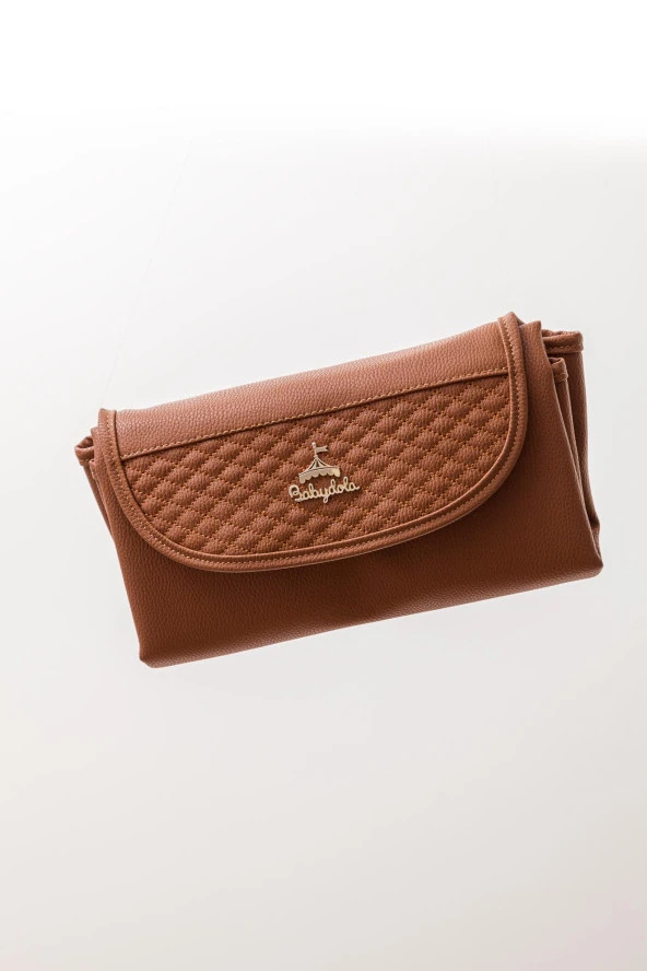 Babydola Suni Deri Alt Açma Matı Minderi Alt Değiştirme Çantası Örtüsü 13596 - 8