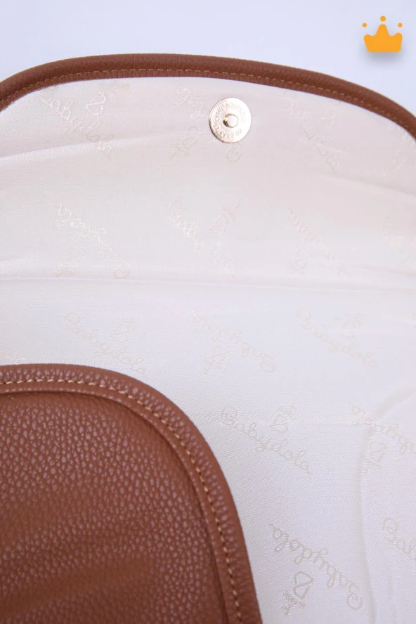 Babydola Suni Deri Alt Açma Matı Minderi Alt Değiştirme Çantası Örtüsü 13596 - 10