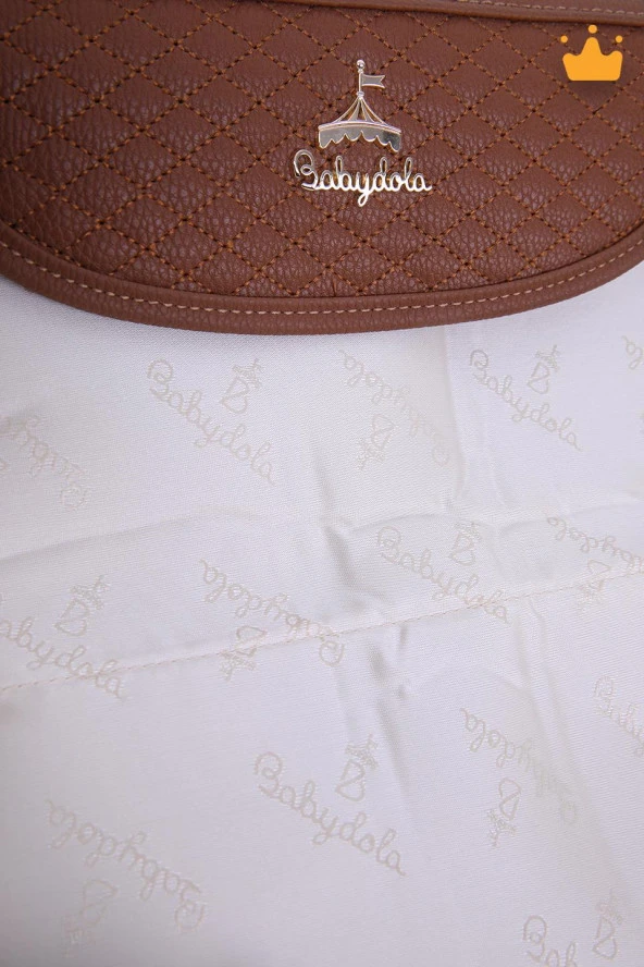 Babydola Suni Deri Alt Açma Matı Minderi Alt Değiştirme Çantası Örtüsü 13596 - 11