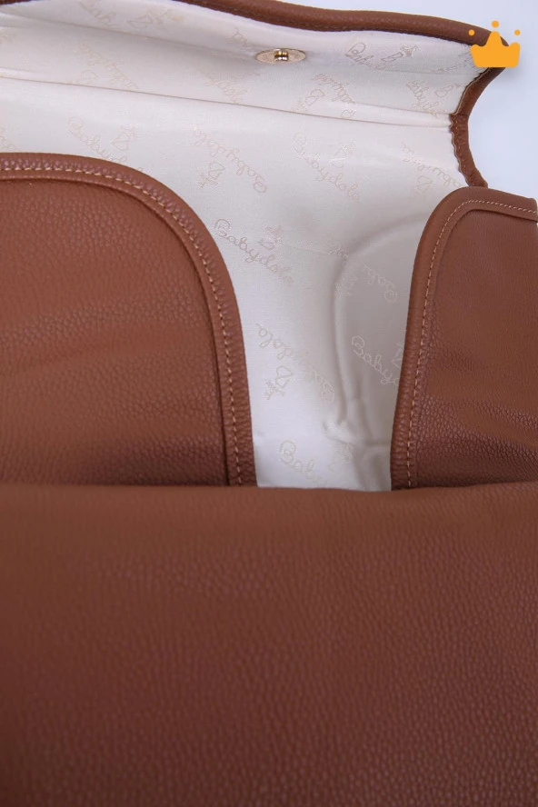 Babydola Suni Deri Alt Açma Matı Minderi Alt Değiştirme Çantası Örtüsü 13596 - 12