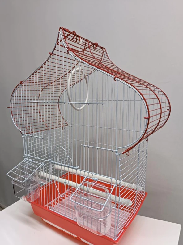NetX Damla Kırmızı Kafes H1105A-R 40x23x52 cm Kanarya Muhabbet Kuşu için - 3